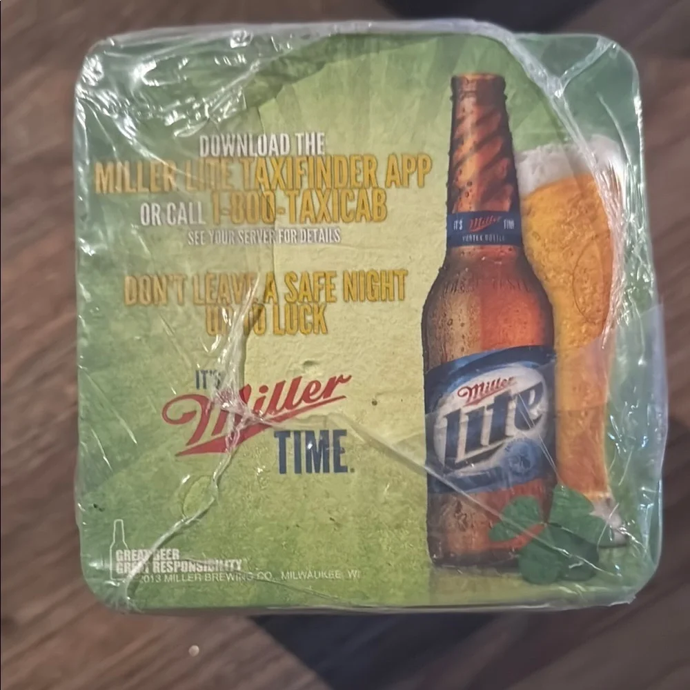 Miller Lite Coaster Set
